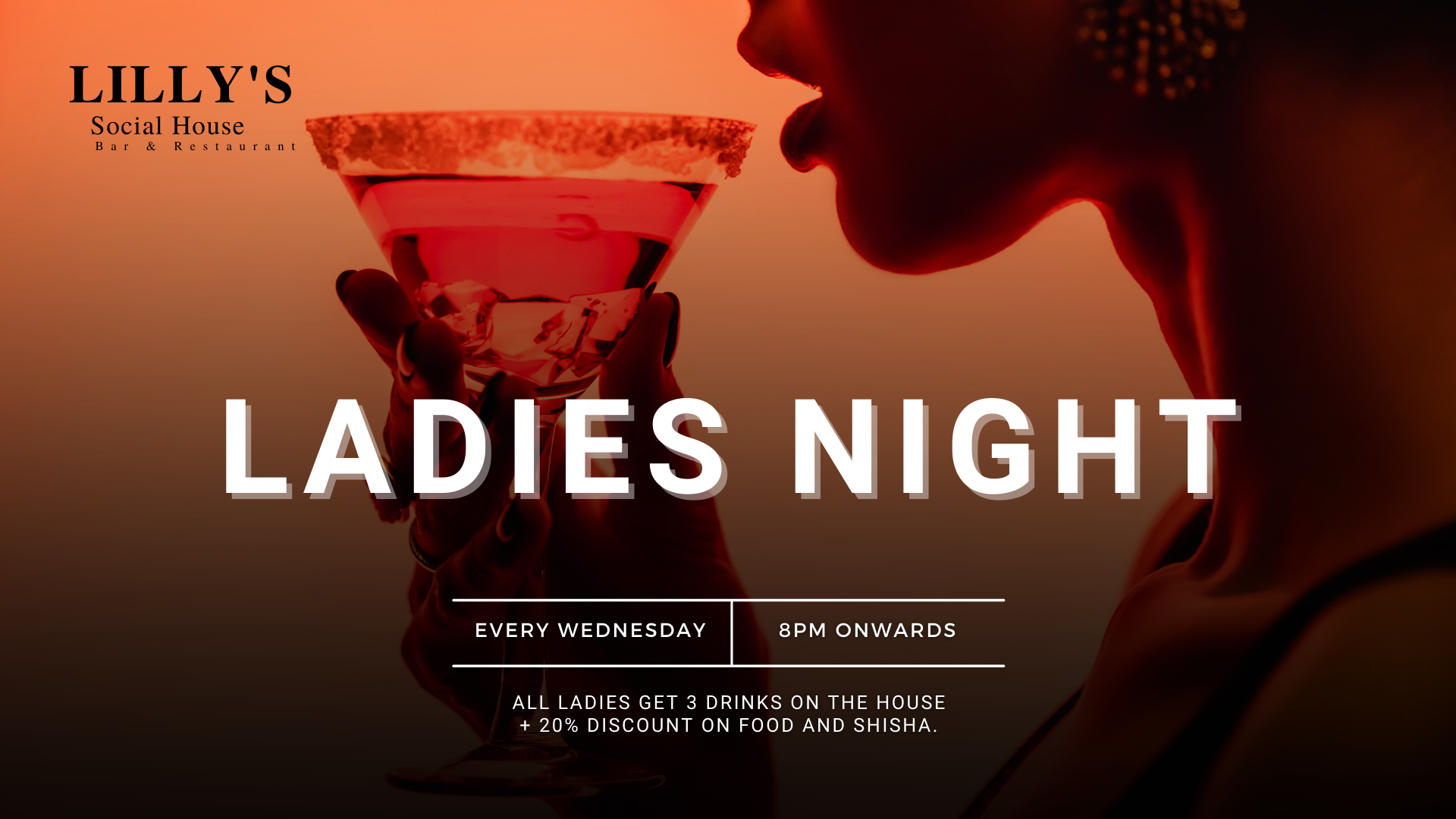 Ladies Night - Every Wednesday- Central Hotels Dubai, image size:1920x1080